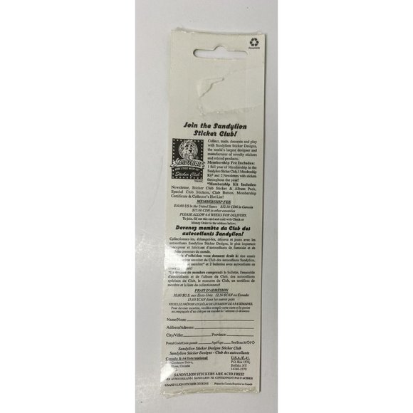 Sandylion Prismatic Perfume Bottle Stickers Atomizers MCM 80s NEW - Picture 3 of 3